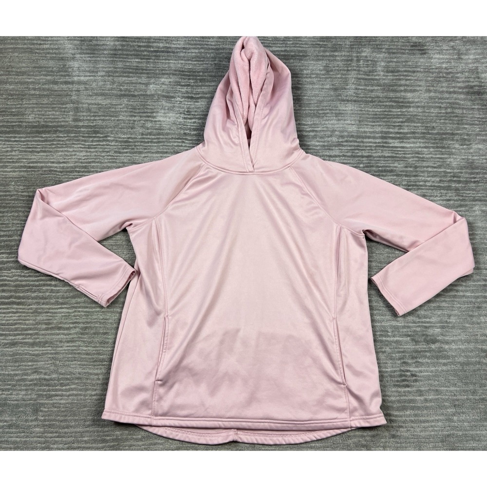 Athletic Works Hoodie Womens XL Pink‎ Fleece Lined Polyester Pullover